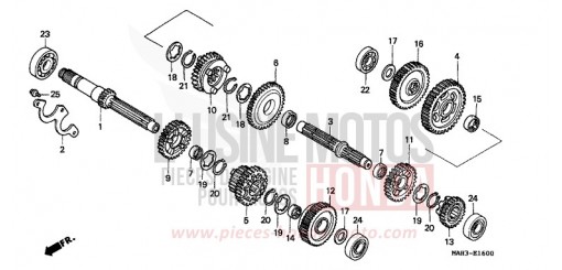 BOITE DE VITESSES VT1100C2X de 1999
